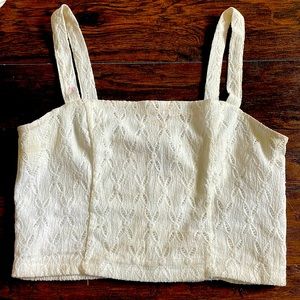 White Crop Top